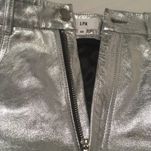 LPA High Waist Silver Shorts